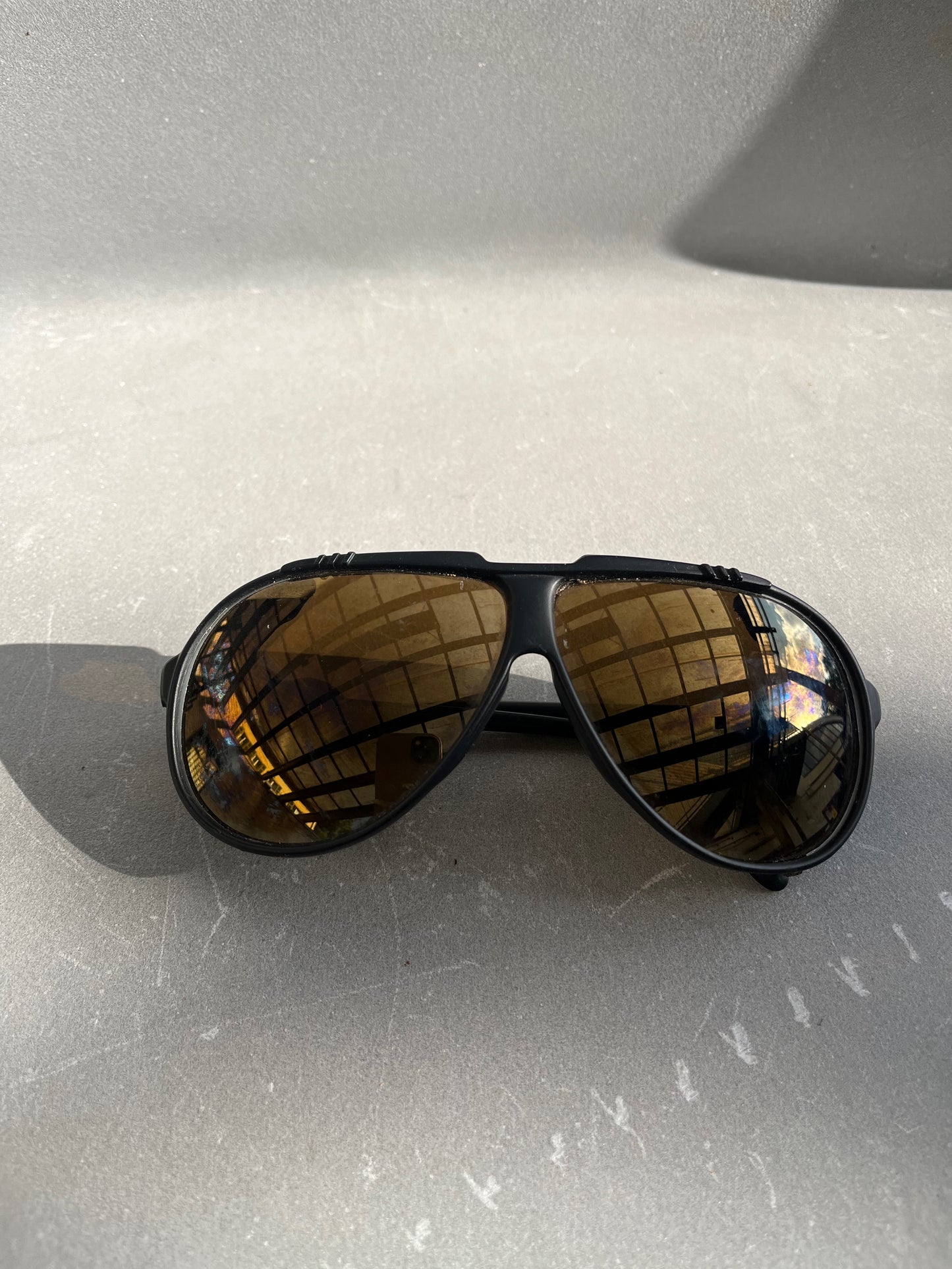 Pilot Sunglasses With Leather