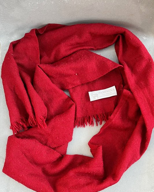 Cashmere Scarf Red