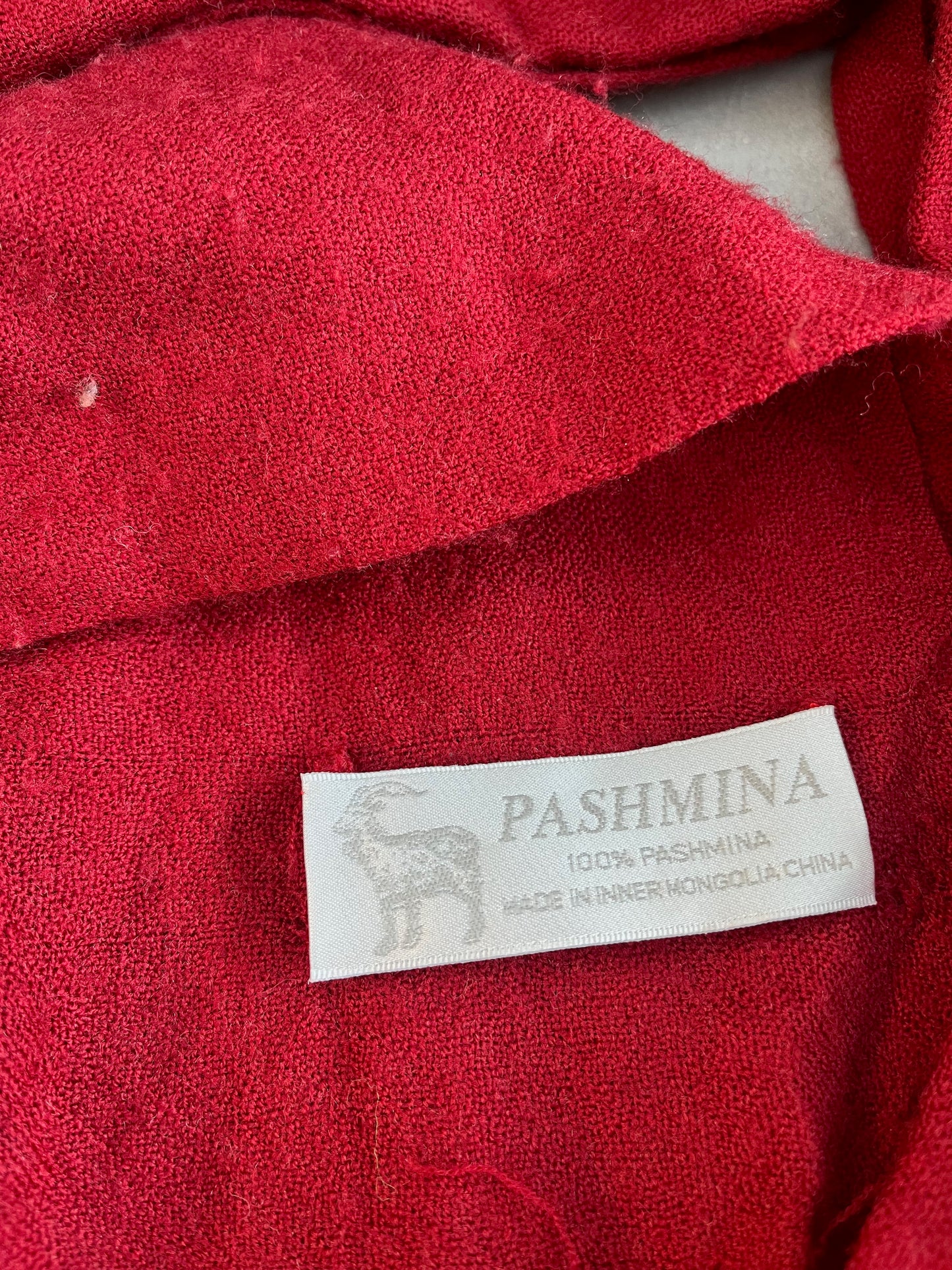 Cashmere Scarf Red