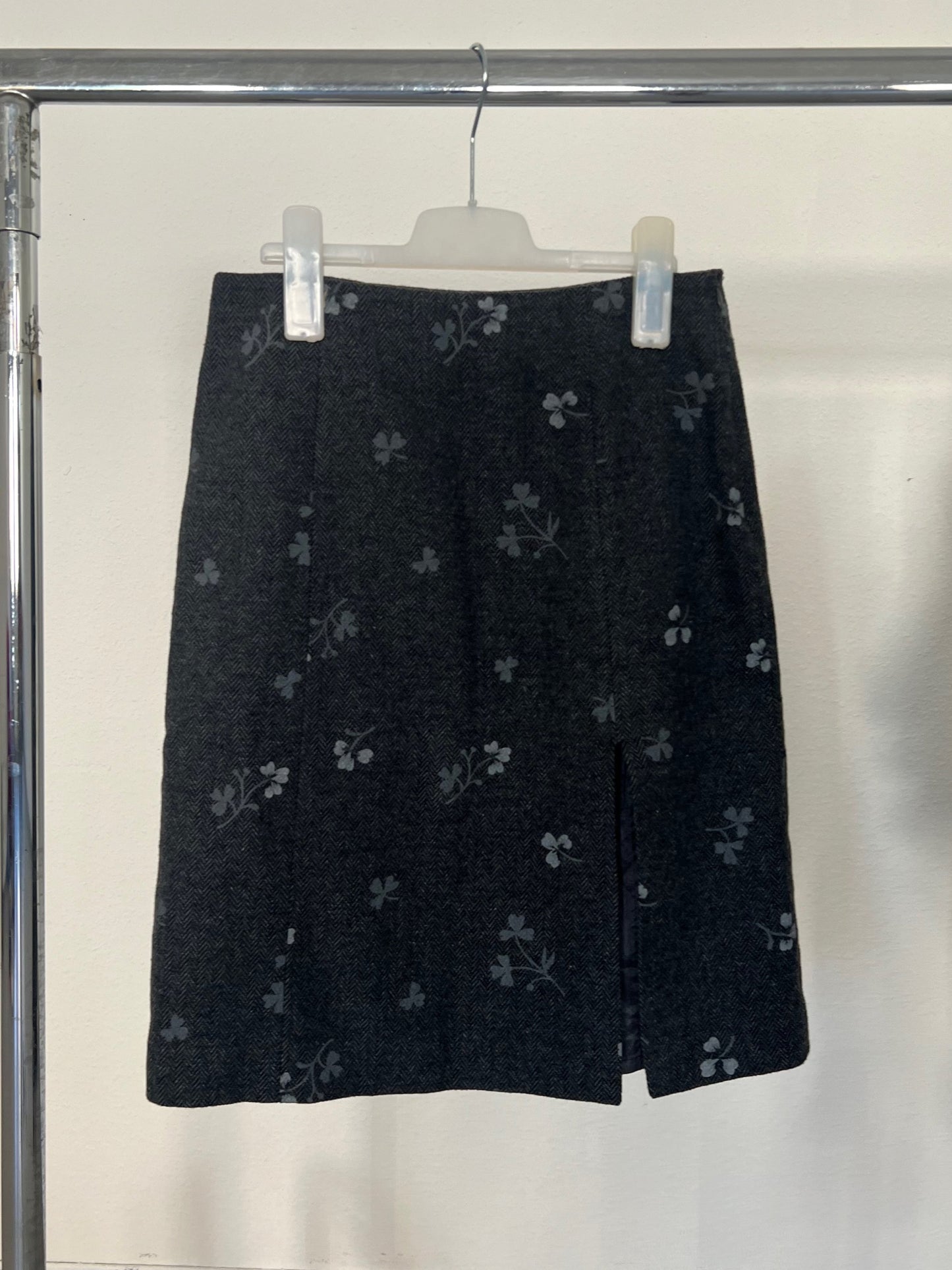 Vintage Flower Skirt Grey