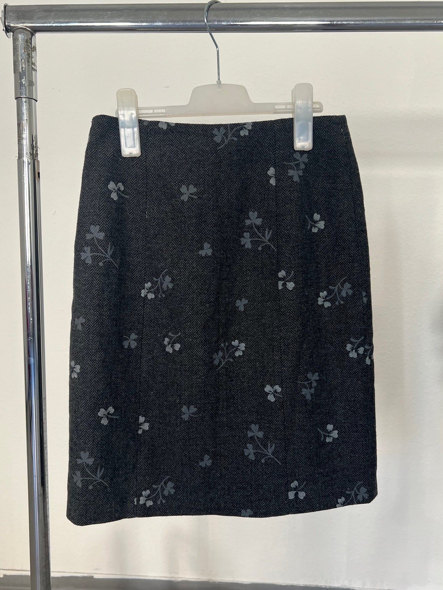 Vintage Flower Skirt Grey